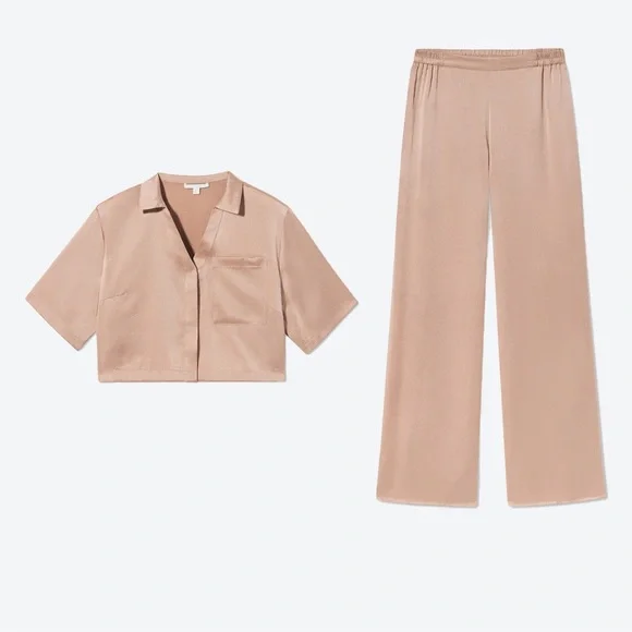 Lunya Washable Silk High Rise Pant Set